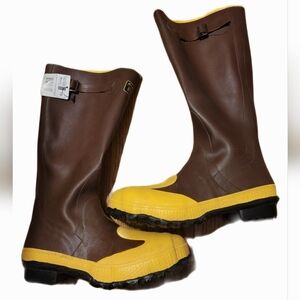 LaCrosse Two Tone Outdoor Rubber Steel Toe Men's Boots Sz 10 Waterproof Gorpcore